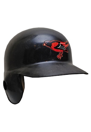 Baltimore Orioles Game-Used Batting Helmets — Anderson, Bordick, Hoiles, Orsulak & Palmeiro (5)