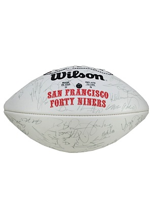 1994 San Francisco 49ers Team Signed Football (Full JSA  • Championship Season)