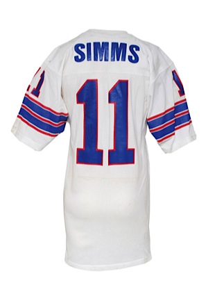 1979 Phil Simms Rookie New York Giants Game-Used & Autographed Road Jersey (Pristine Provenance)