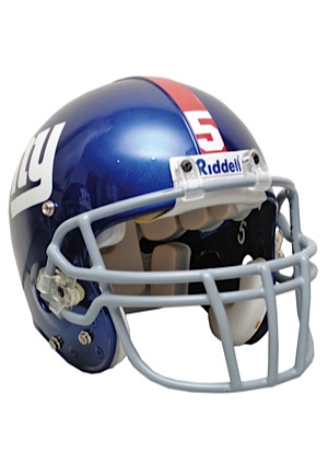 Circa 2001 Kerry Collins New York Giants Game-Used Helmet