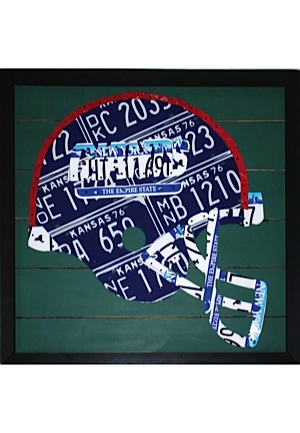 Aaron Foster New York Giants Helmet License Plate Art Piece (1 of 1)