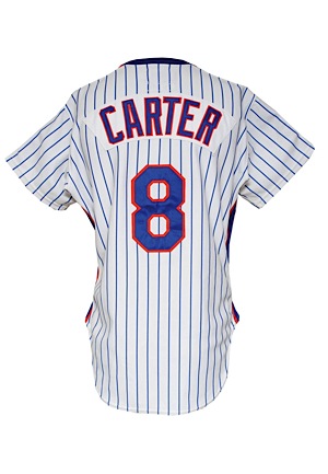 4/9/1985 Gary Carter New York Mets Game-Used Home Jersey (Carter Foundation LOA • Photomatch • 1st HR as a NY Met!)