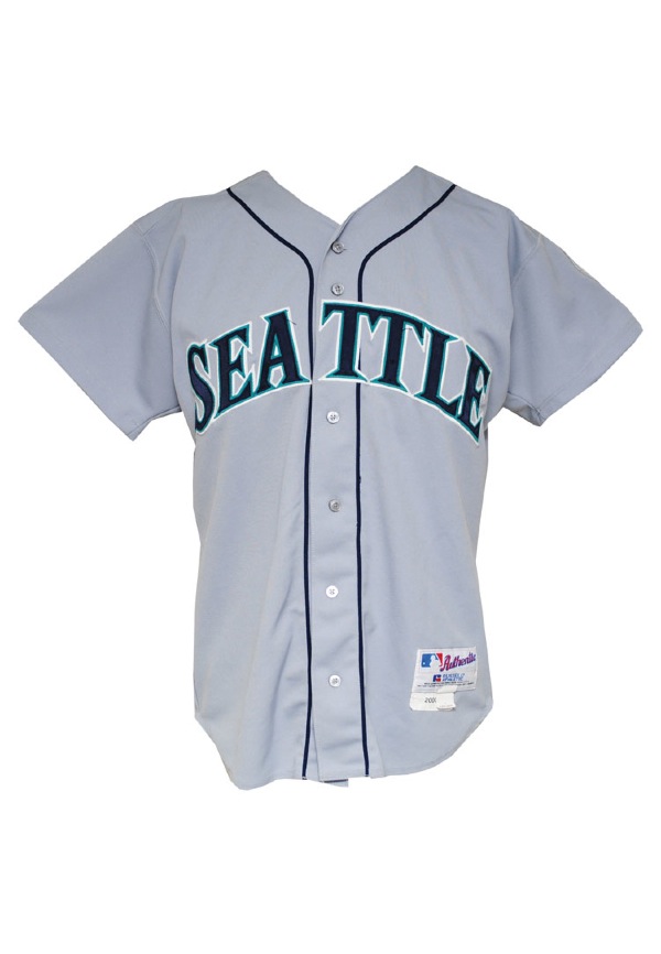 Lot Detail - 2000 Rickey Henderson Game Used Seattle Mariners Road Jersey  (Mill Creek)