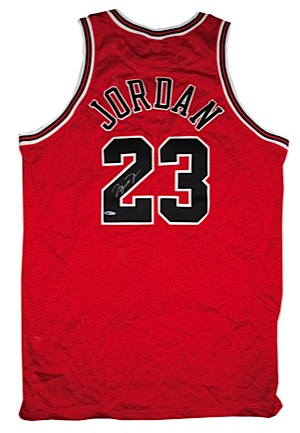 1997-98 Michael Jordan Chicago Bulls Autographed Authentic Road Jersey (JSA • UDA)