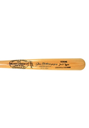 Joe DiMaggio Autographed Limited Edition Bat (JSA)