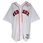 2004 Manny Ramirez Boston Red Sox Game-Used & Autographed Home Jersey (JSA • Championship Season • World Series MVP • Ramirez LOA)