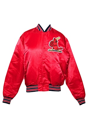 1980s St. Louis Cardinals Dugout Jacket Attributed to Keith Hernandez