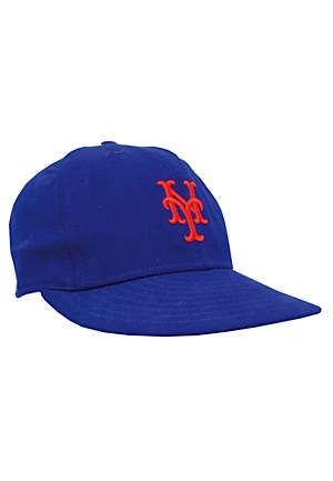 Doc Gooden New York Mets Game-Used & Autographed Cap (JSA)