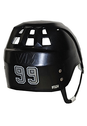 3/20/1994 Wayne Gretzky Game Worn Helmet While Scoring His 800th And 801st Career Goals (Videomatch • Casey Samuelson LOA • Family LOA)