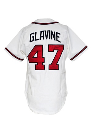 1996 Tom Glavine Atlanta Braves Game-Used & Autographed Home Jersey (JSA)
