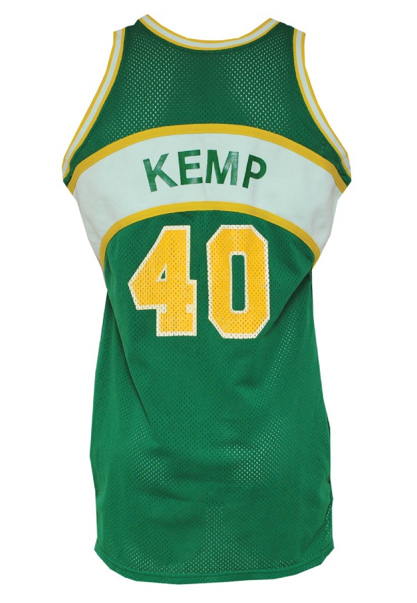 Lot Detail - 1993-94 Shawn Kemp Game Used Seattle SuperSonics Road Jersey  (Sports Investors Authentication)