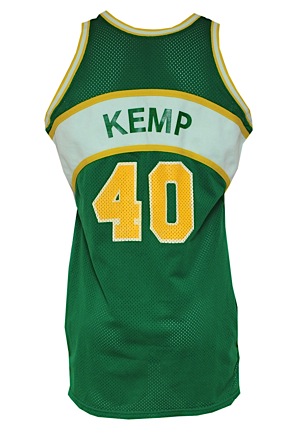 1989-90 Shawn Kemp Rookie Seattle SuperSonics Game-Used & Autographed Road Jersey (JSA • Pounded • Rare)
