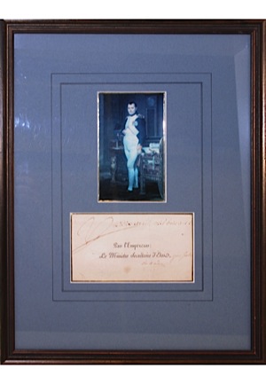 Framed Napoleon Signed Political Appointment (JSA)