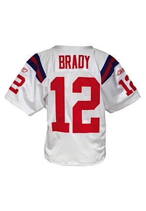 10/11/2009 Tom Brady New England Patriots Game-Used "AFL Legacy" TBTC Road Jersey (Photomatch • NFL/PSA COA)