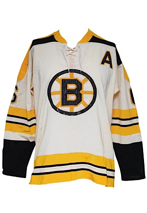 Circa 1971 Ted Green Boston Bruins Game-Used Home Durene Jersey (Casey Samuelson LOA • Team Repairs • Pounded)