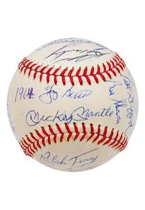 1962 New York Yankees Team Signed Baseball (Championship Season • Full JSA LOA)