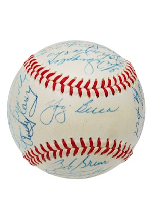 1955 New York Yankees Team Signed Baseball (JSA • PSA/DNA Graded 8.5)