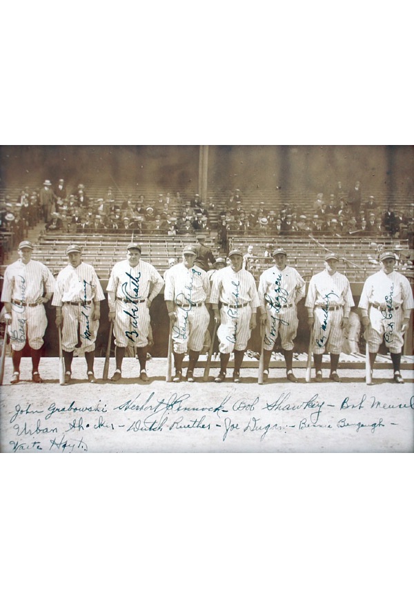 Lot Detail - 1927 New York Yankees Team Figurine Display (10 players)