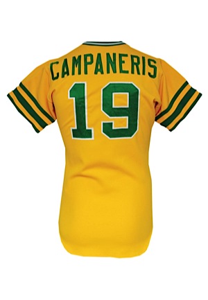1975 Bert Campaneris Oakland Athletics Game-Used Home Jersey