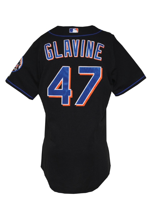 Lot Detail - 4/9/2006 Tom Glavine New York Mets Game-Used Black Alternate  Jersey (Team LOA • Photomatch)