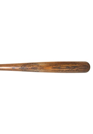 Circa 1924 Freddie Lindstrom NY Giants Rookie Era Game-Used & Factory Side-Written Bat (PSA/DNA Graded 8.5 • Very Rare)