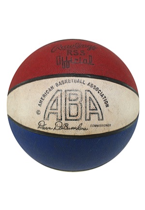 1976 Kentucky Colonels ABA Game-Used Basketball Signed by Dan Issel (JSA)