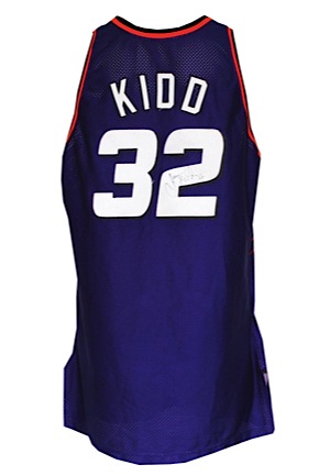1996-97 Jason Kidd Phoenix Suns Game-Used & Autographed Road Jersey (JSA • Great Provenance)