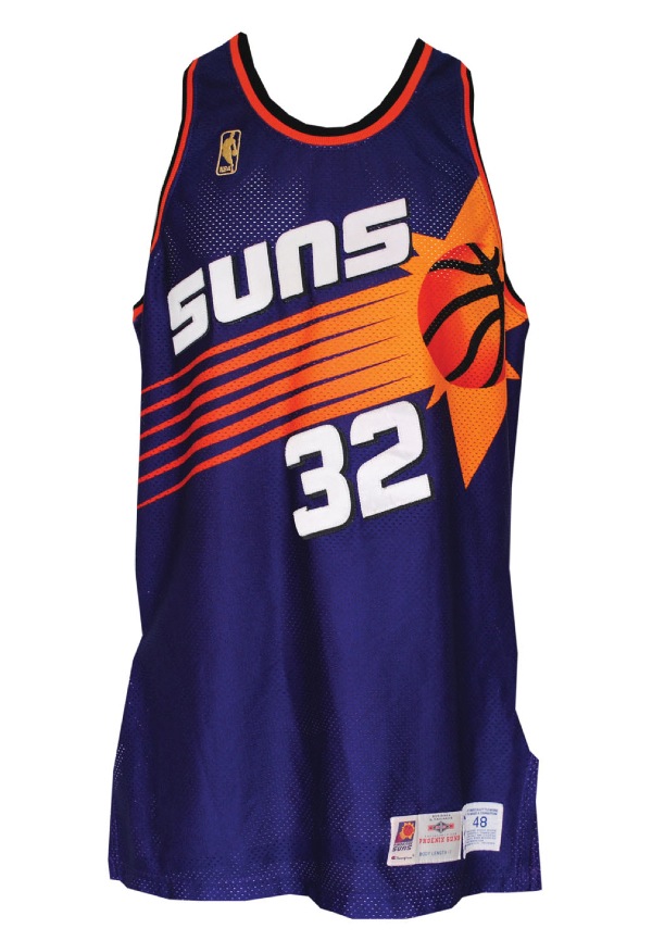 Champion, Shirts, Vintage Jason Kidd 32 Phoenix Suns Purple Champion Size  48