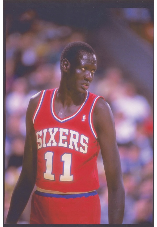 90's Manute Bol Philadelphia 76ers Sixers Champion NBA Jersey Size