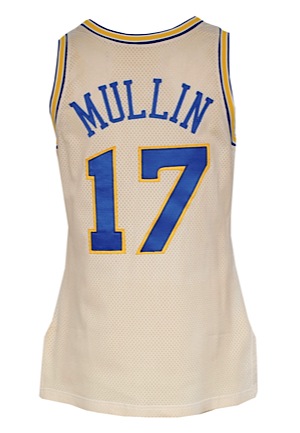 1990-91 Chris Mullin Golden State Warriors Game-Used Home Jersey
