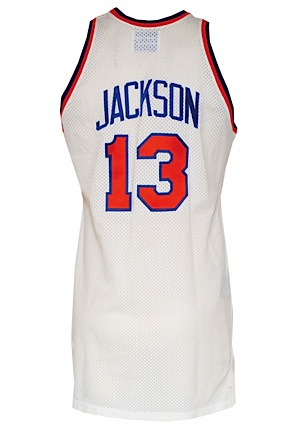 1989-90 Mark Jackson New York Knicks Game-Used Home Jersey