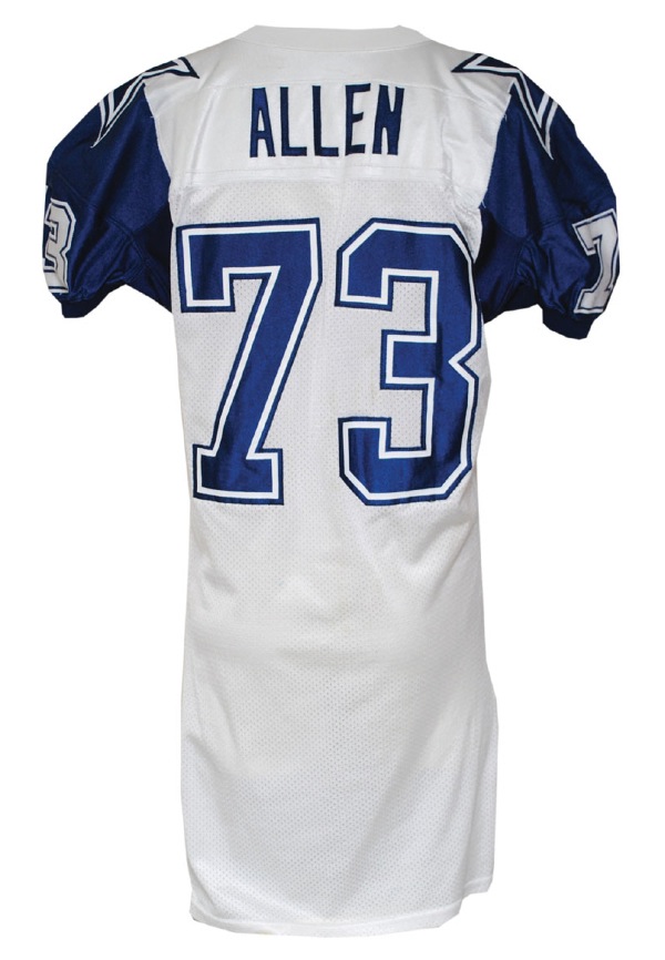 Lot Detail - 1995 Larry Allen Dallas Cowboys Game-Used Home Jersey ...