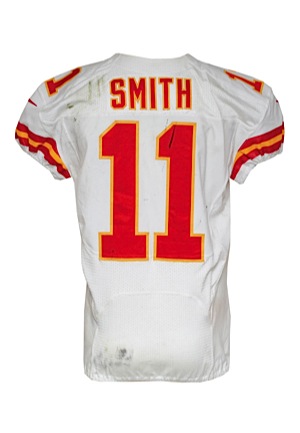2013 Alex Smith Kansas City Chiefs Game-Used Road Jersey (Photomatch • Unwashed)