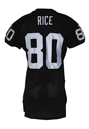 2001 Jerry Rice Oakland Raiders Game-Used Home Jersey