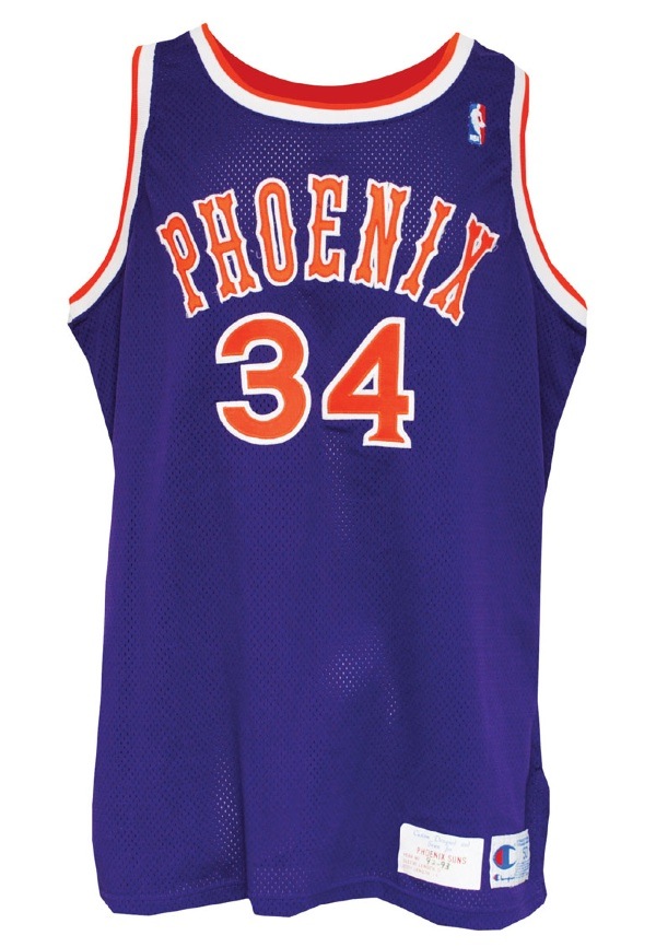Lot Detail - 1992-93 Charles Barkley Phoenix Suns Game-Used & Autographed  Home Jersey (JSA • Great Use)