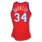 1991-92 Charles Barkley Philadelphia 76ers Game-Used Road Jersey (BBHoF LOA)