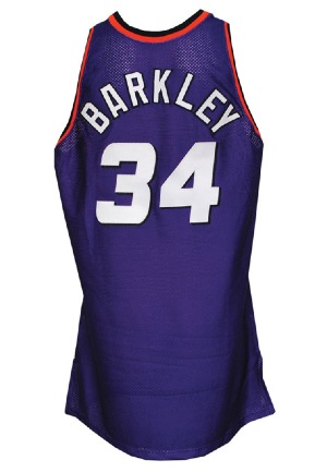 1993-94 Charles Barkley Phoenix Suns Game-Used & Autographed Road Jersey (JSA • BBHoF LOA)