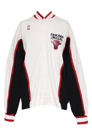 1990-91 Chicago Bulls Warm-Up Jacket Attributed to Michael Jordan (Championship Season • Finals MVP • MVP Season • BBHoF LOA)