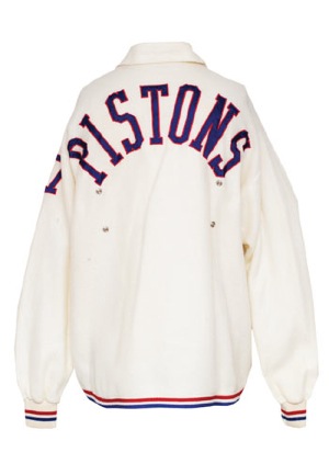 1959 Earl Lloyd Detroit Pistons Worn Warm-Up Fleece Jacket (Rare • First Black NBA Player • BBHoF LOA)