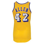Circa 1976 Lucius Allen Los Angeles Lakers Game-Used Home Uniform (2)(BBHoF LOA)