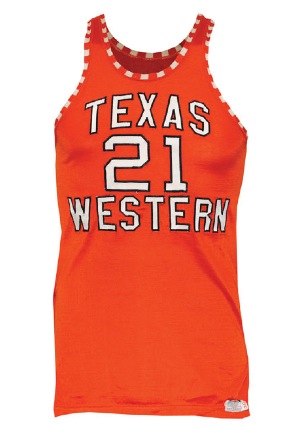 1966 Jerry Armstrong Texas Western Miners NCAA Championship Game-Used Jersey (Rare • Player LOA • BBHoF LOA)