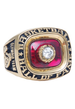 1960 Jerry Lucas Olympic Team Hall of Fame Induction Ring (Lucas LOA • BBHoF LOA)