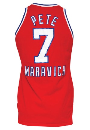 Early 1980s "Pistol" Pete Maravich Schick NBA Legends Game-Used Uniform (2)(Maravich Family LOA • BBHoF LOA)