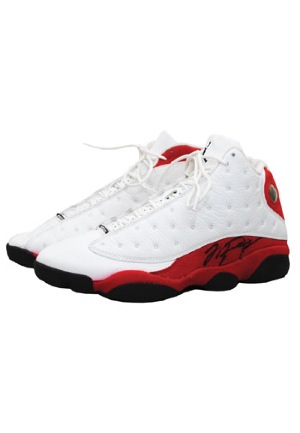 1997-98 Michael Jordan Chicago Bulls Game-Used & Autographed Sneakers (JSA • Championship Season • Equipment Manager LOA • BBHoF LOA)