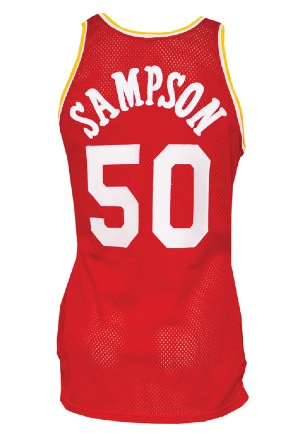 Circa 1984 Ralph Sampson Houston Rockets Rookie Era Game-Used Road Jersey (84 RoY • BBHoF LOA)