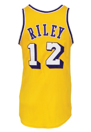 Early 1970s Pat Riley Los Angeles Lakers Game-Used Home Jersey (BBHoF LOA)