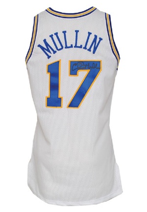 1994-95 Chris Mullin Golden State Warriors Game-Used & Autographed Home Jersey (Captain’s “C” • JSA • BBHoF LOA)