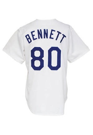 Early 1980s Tony Bennett Celebrity Game-Worn Dodgers Jersey