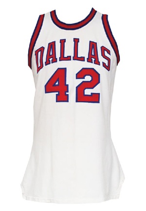 1972-73 Collis Jones ABA Dallas Chaparrals Game-Used Home Jersey (BBHoF LOA)