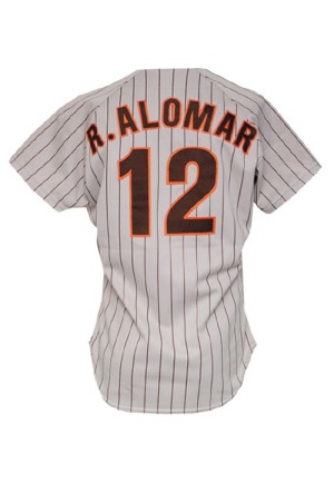 1989 Roberto Alomar San Diego Padres Game-Used Road Jersey